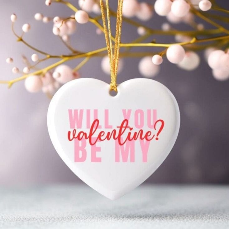 Ceramic Keepsake Heart Decor