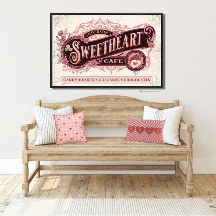 Sweetheart Cafe Personalized Sign
