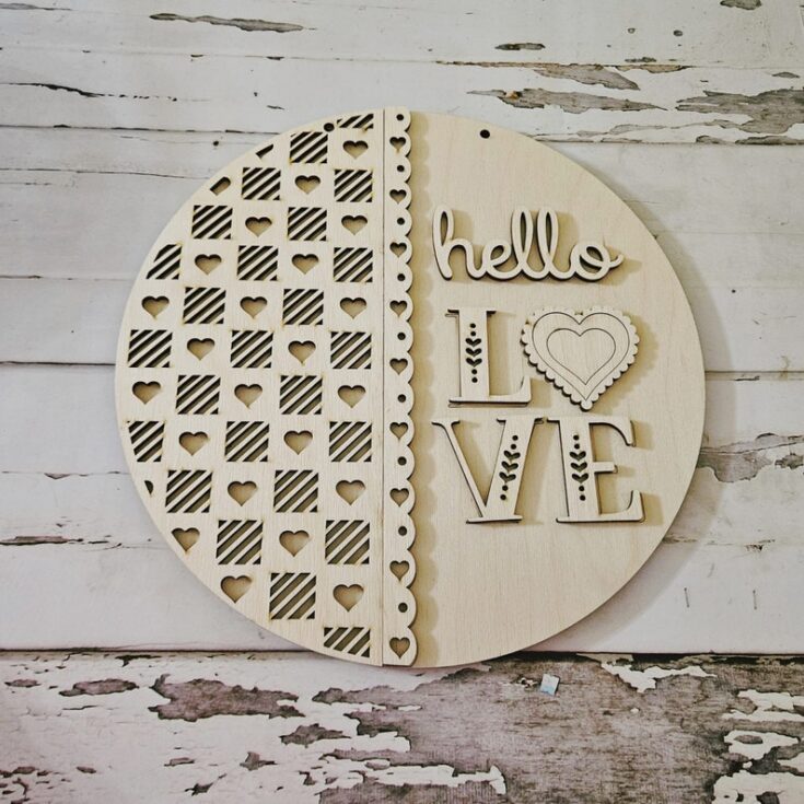 Valentine's Blank Door Hanger