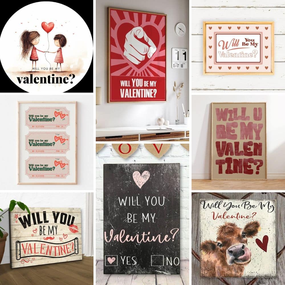 Will You Be My Valentine Signs