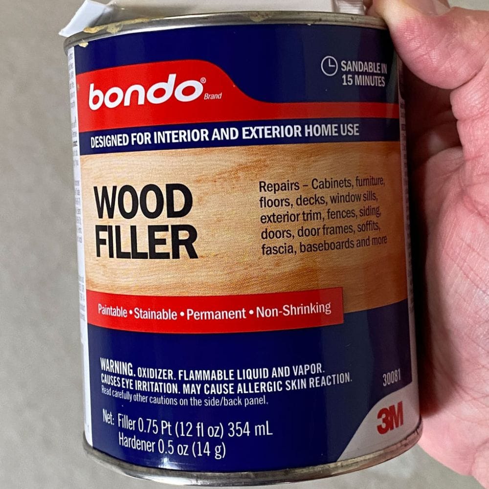 photo of bondo wood filler