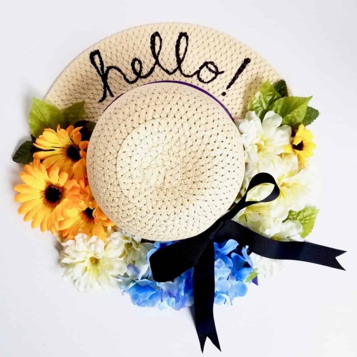 Image for DIY Dollar Tree Sun Hat Wreath