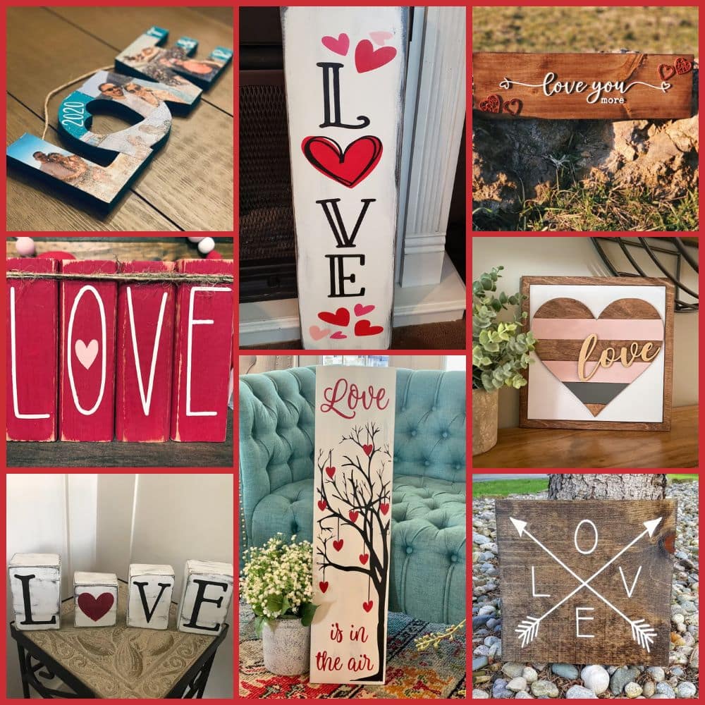 Wooden Love Signs
