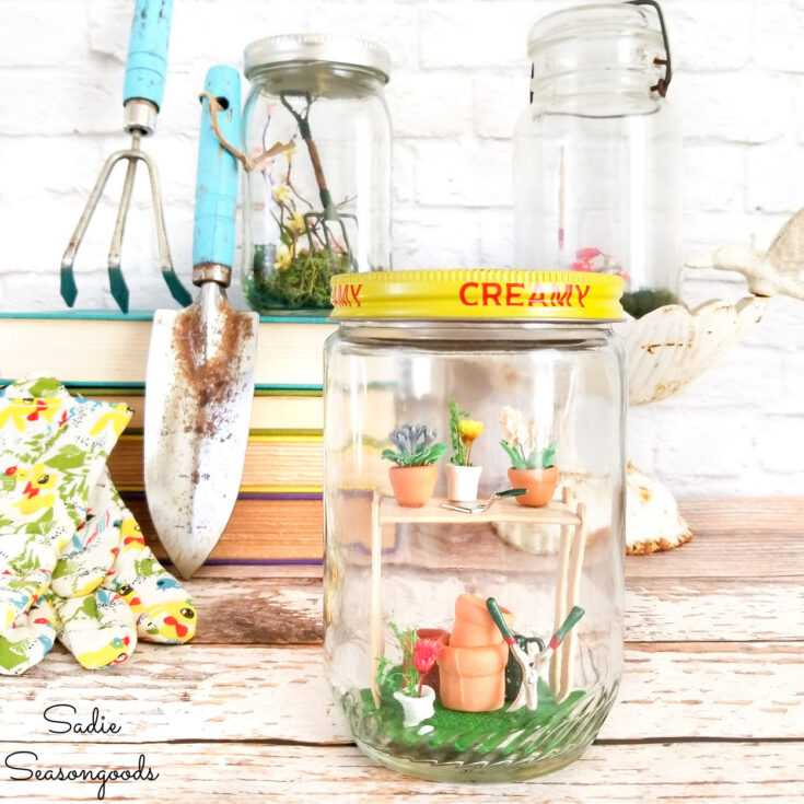 Image for Fairy Garden in a Jar for Spring Decorating