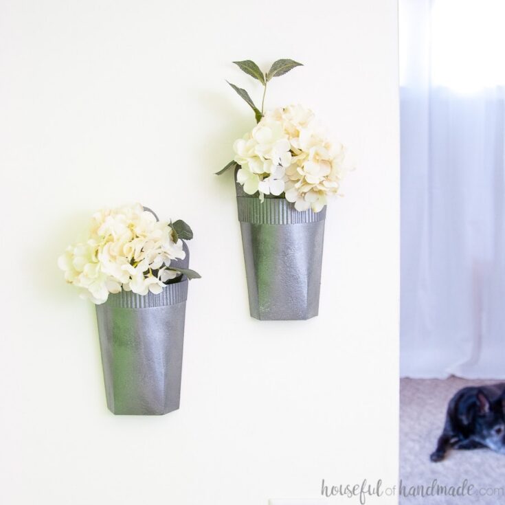 Image for Faux Metal Wall Vases