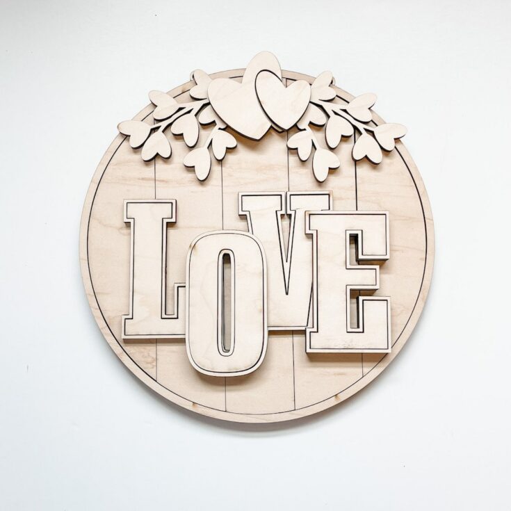 Image for DIY Love Shiplap Door Hanger