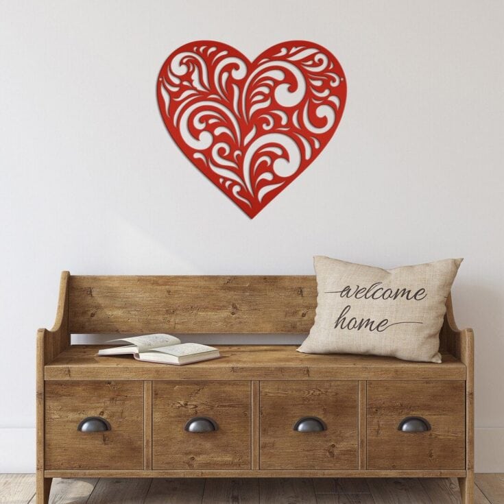 Image for Metal Heart Sign
