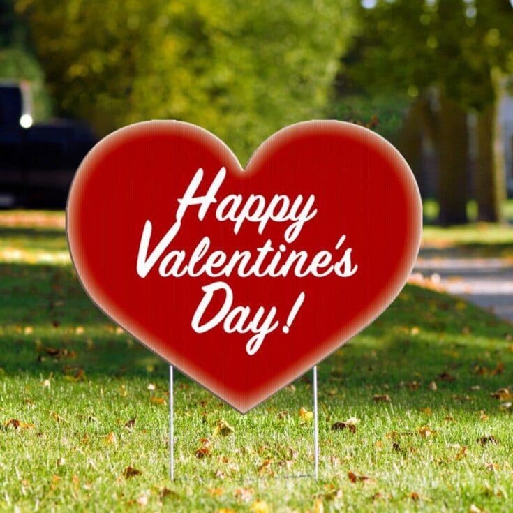 Image for Valentine's Day Heart Yard Sign