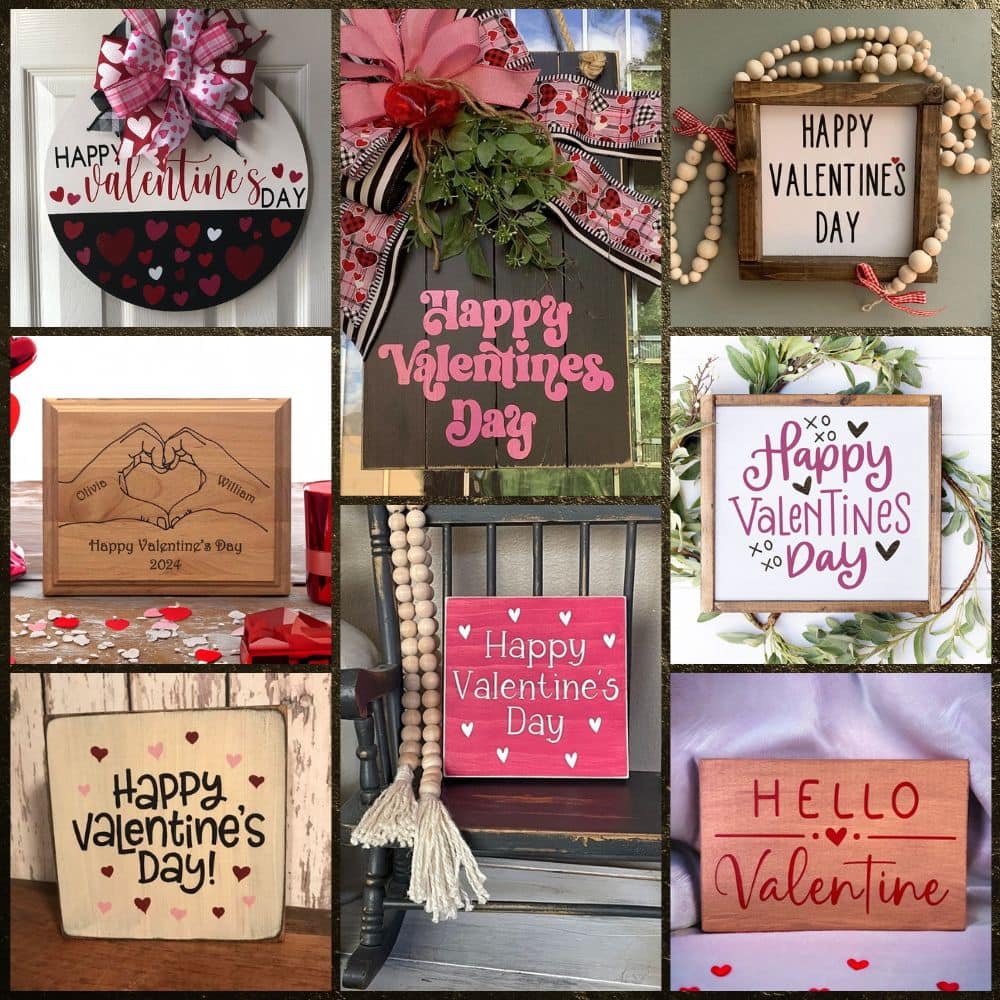 Happy Valentine’s Day Wooden Signs