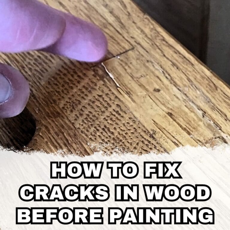 How To Fix Cracks In Wood Before Painting