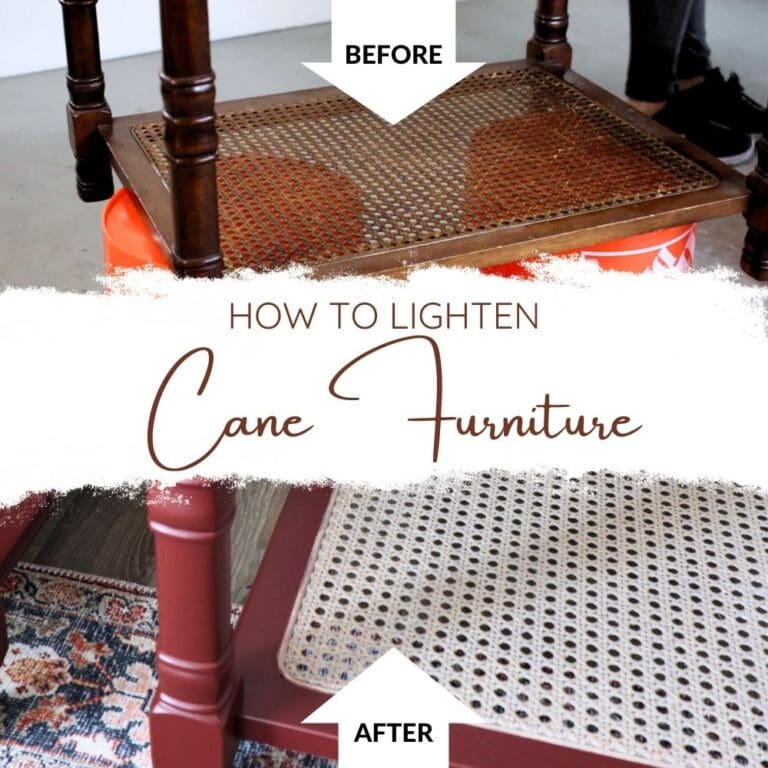 How to Lighten Cane Furniture
