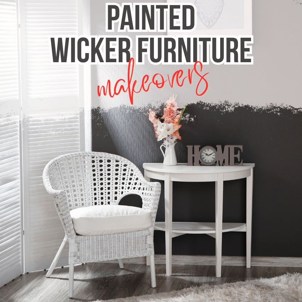 Painted Wicker Furniture Makeovers