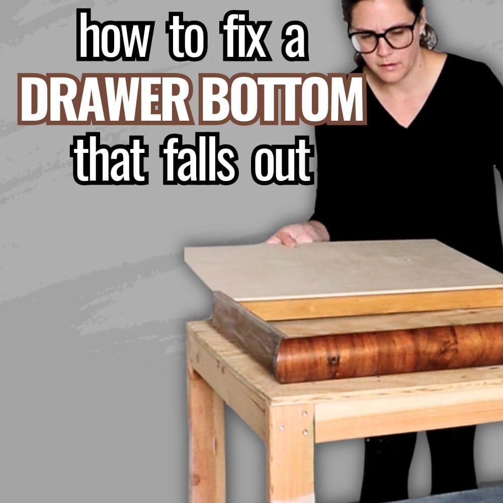 How To Fix A Drawer Bottom That Falls Out