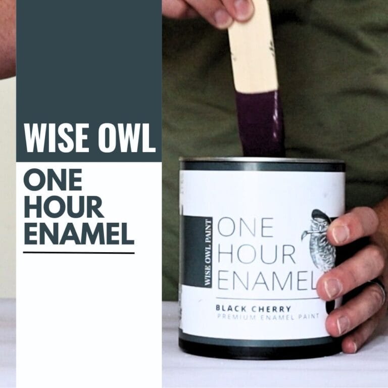 photo of stirring wise owl one hour enamel with text overlay