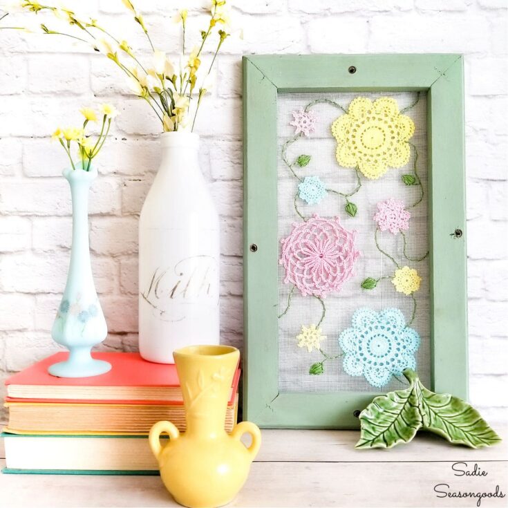 Image for Whimsical Decor on a Vintage Window