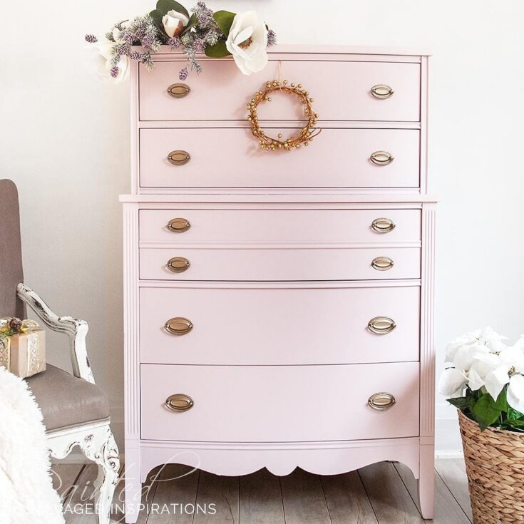 Image for Pink Champagne Painted Dresser