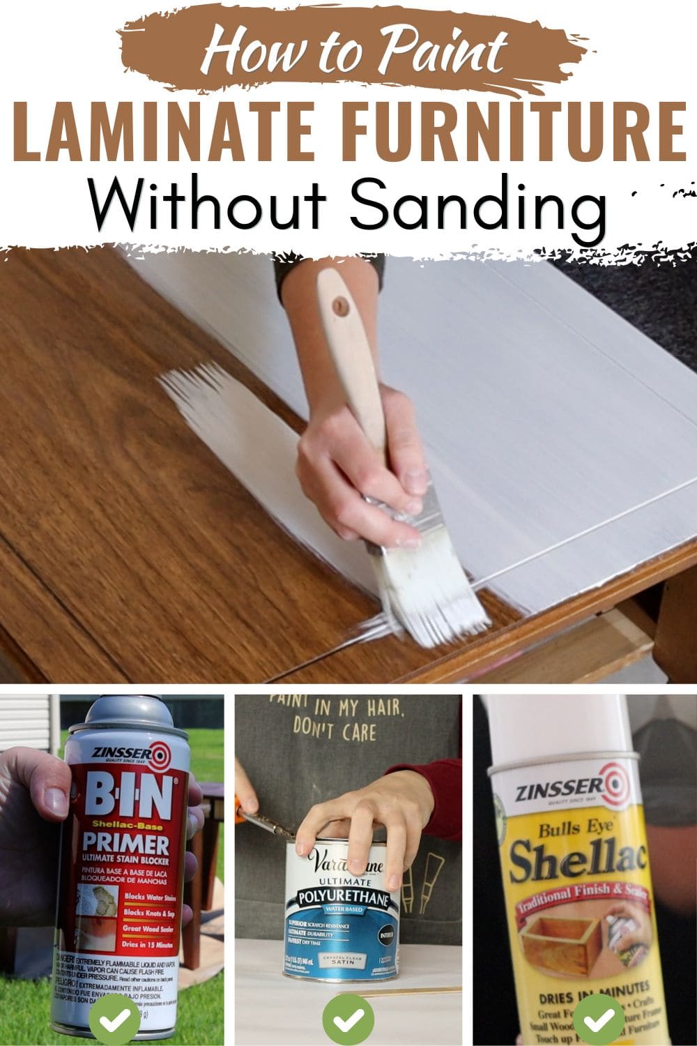 How to Paint Laminate Furniture Without Sanding