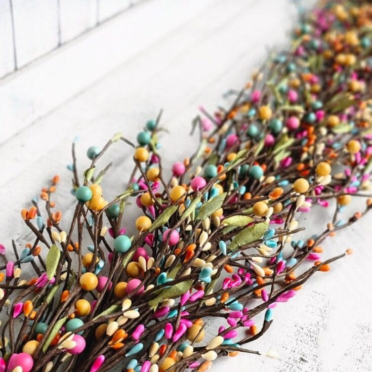 Easter Garland-Bright Berry Garland