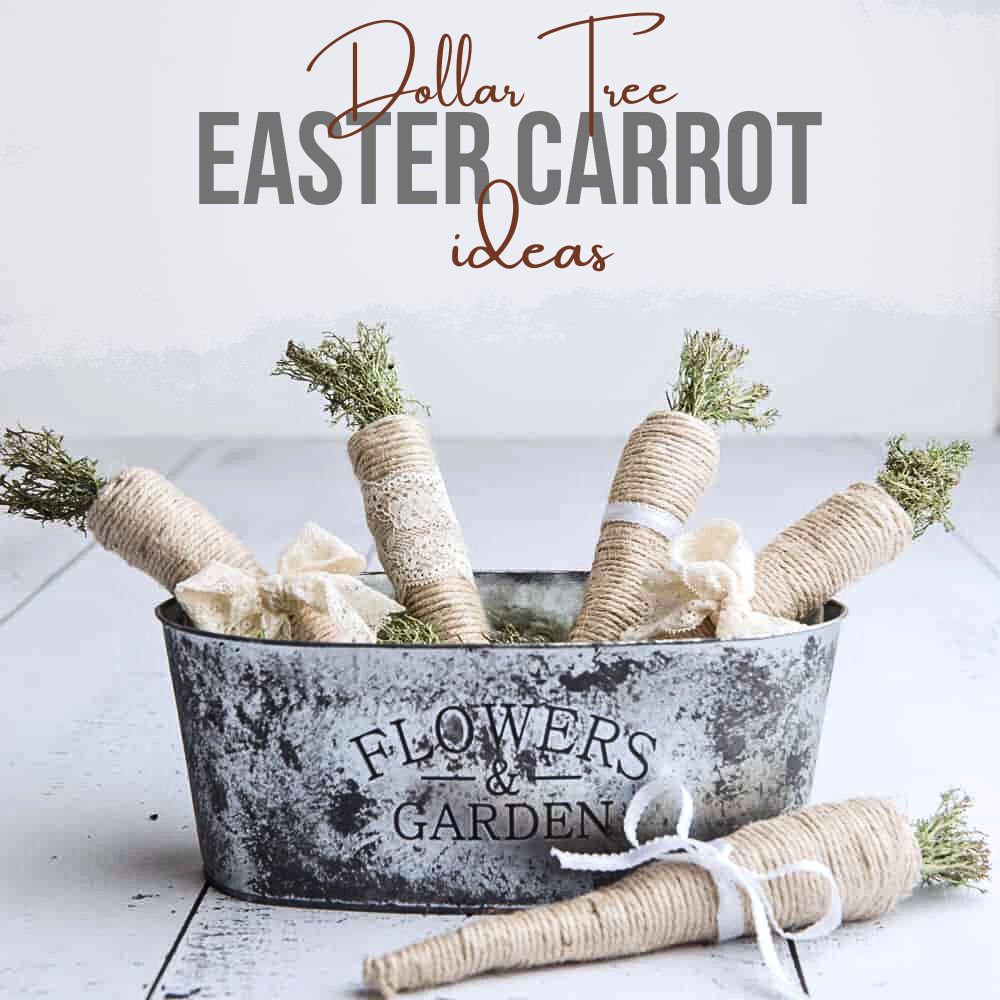 Dollar Tree Easter Carrot Ideas