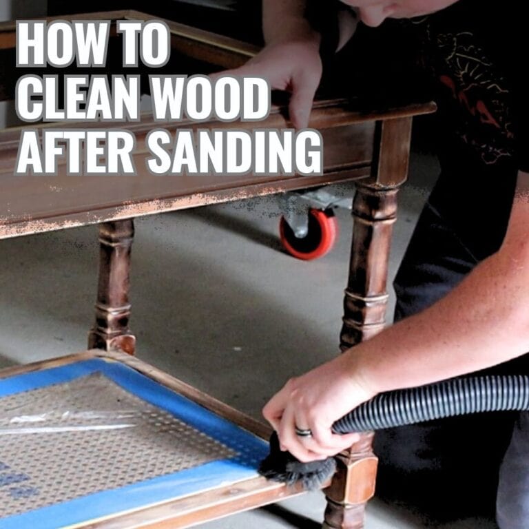 How to Clean Wood After Sanding