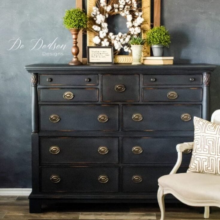 Image for Wet Distressed Dresser