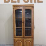 old plain wooden hutch