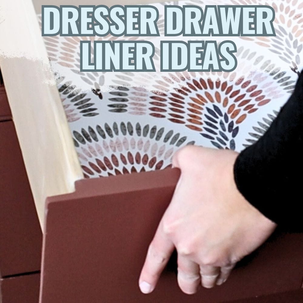 old drawer with new drawer liner