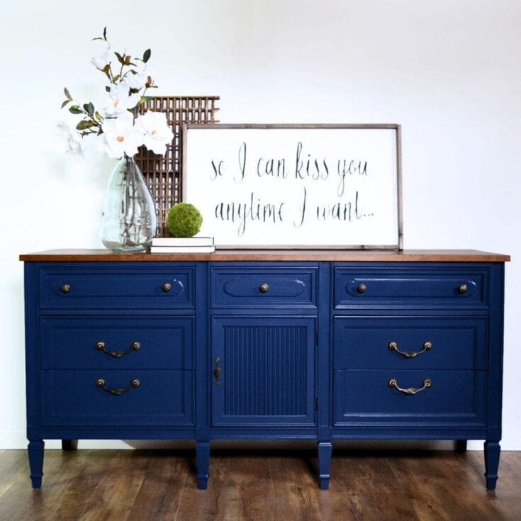Image for Painting a Dresser Blue