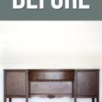 mahogany buffet with missing handles