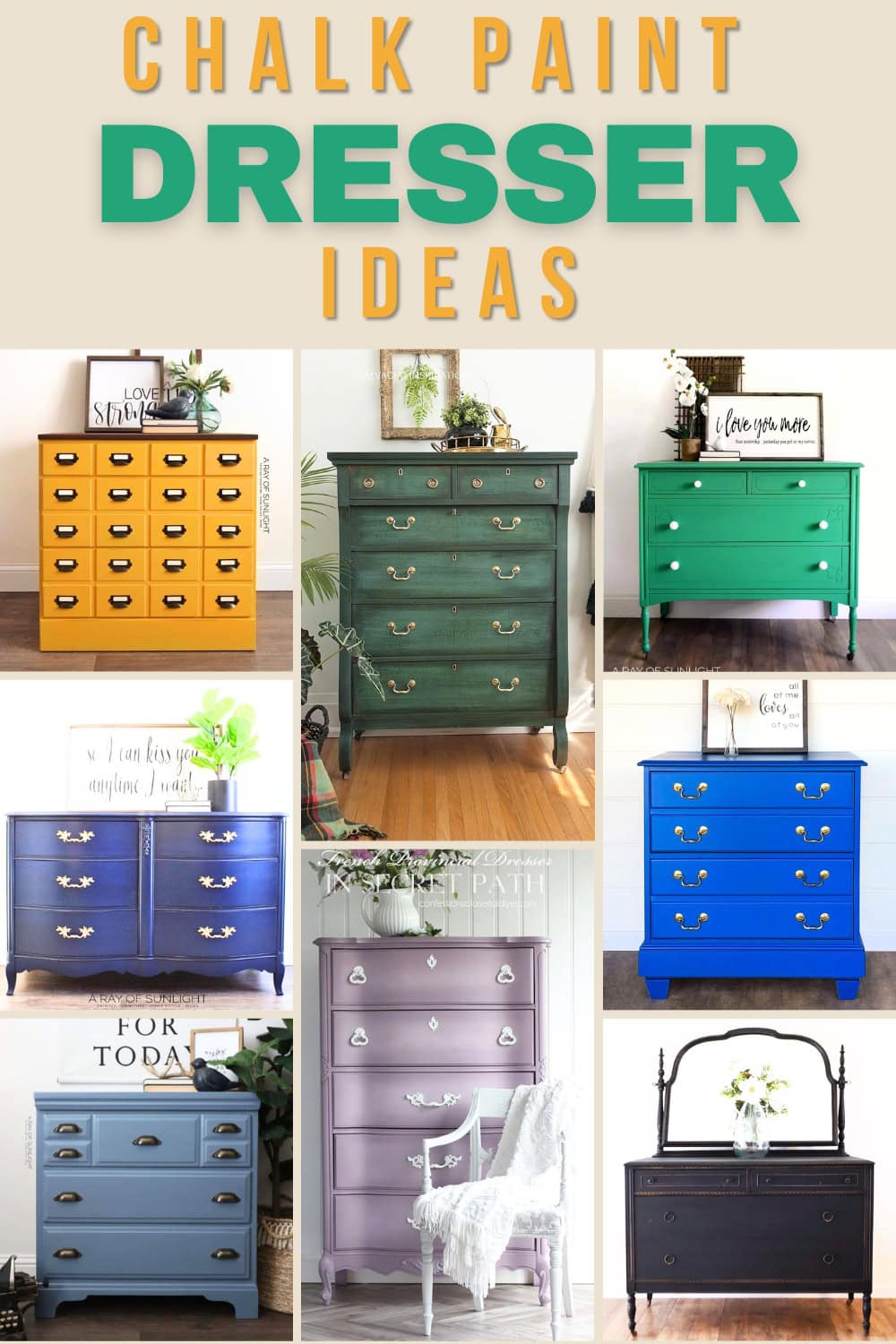 Chalk Paint Dresser Ideas