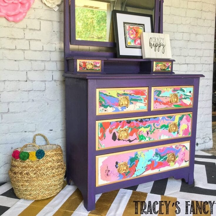 Image for Colorful Furniture Pour Painting