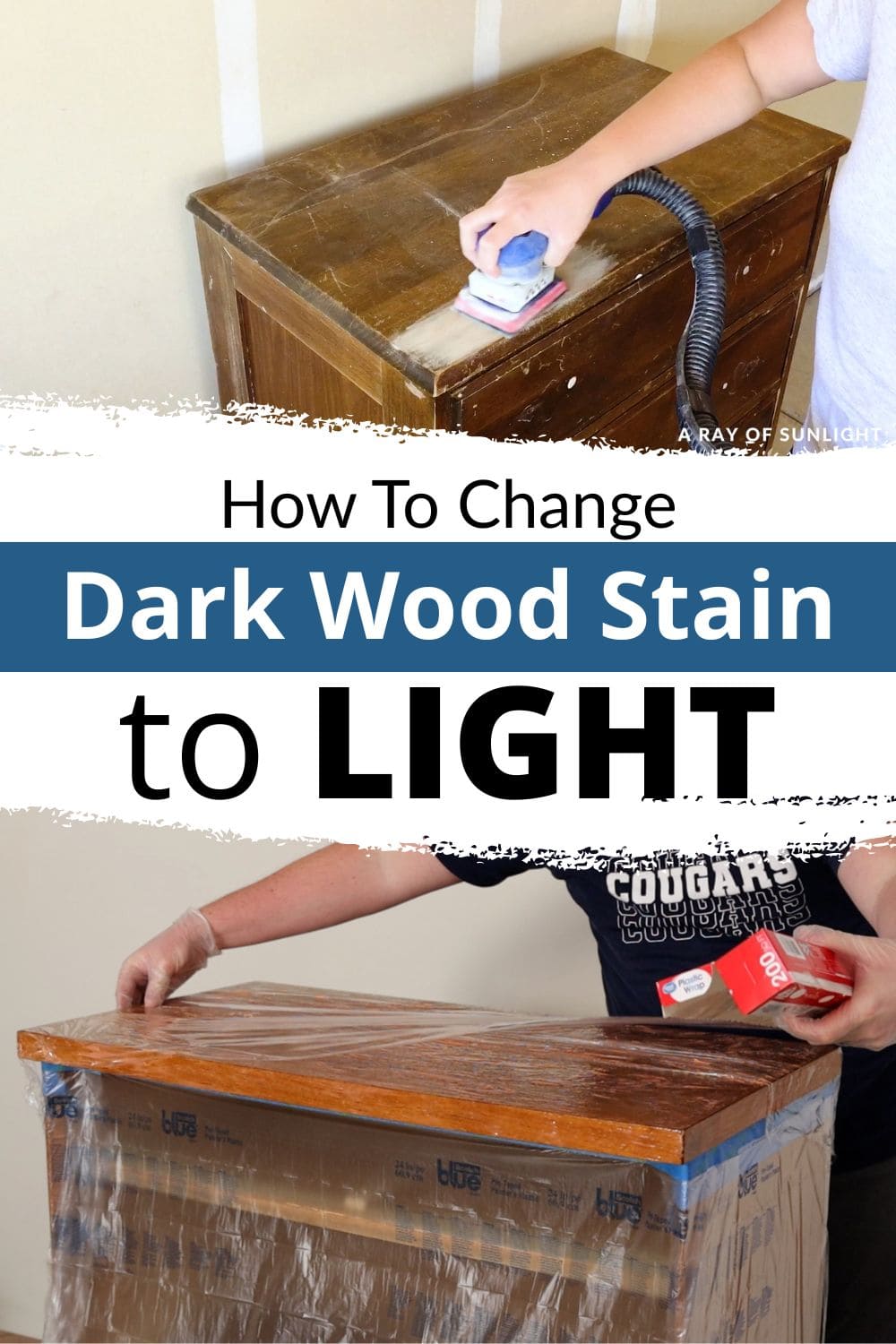 How To Change Dark Wood Stain To Light
