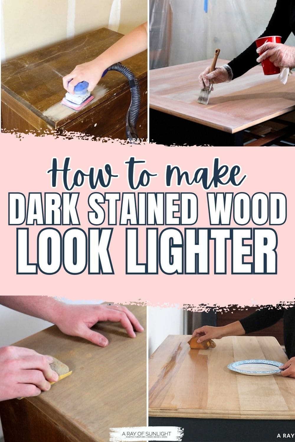 How To Change Dark Wood Stain To Light