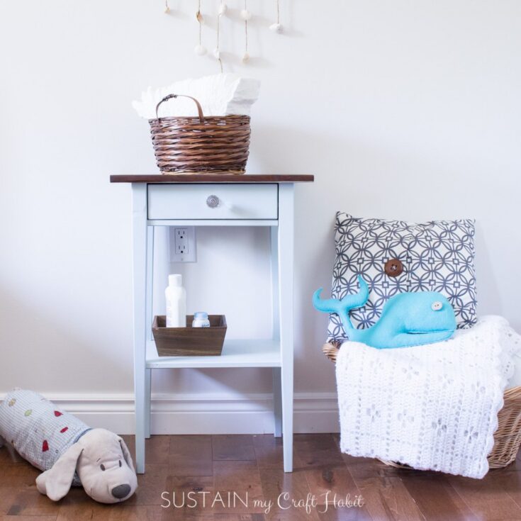 Image for DIY Nightstand Makeover for a Natural Baby Nursery