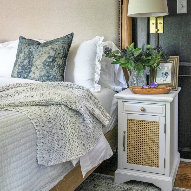 Image for DIY Cane Nightstand Makeover