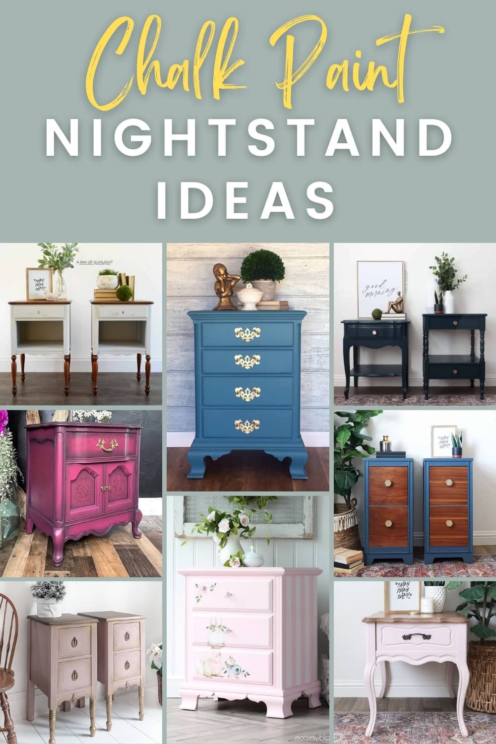Chalk Paint Nightstand Ideas