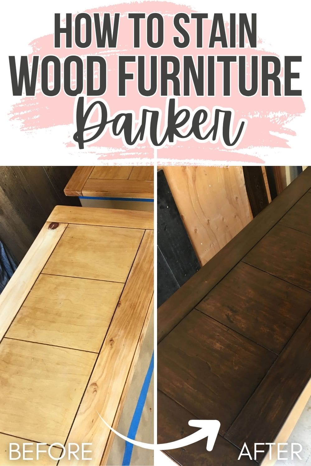 How to Stain Wood Furniture Darker