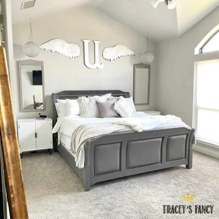 Image for Gray Painted Bed | An Easy Bedroom Update