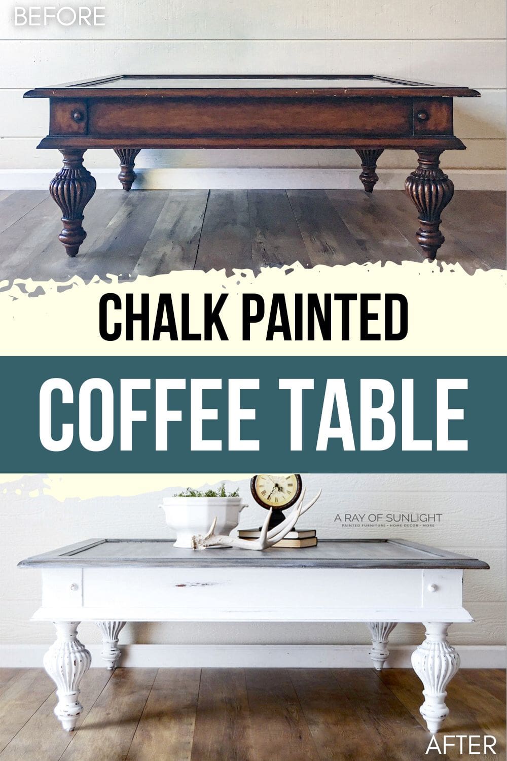 Chalk Painted Coffee Table