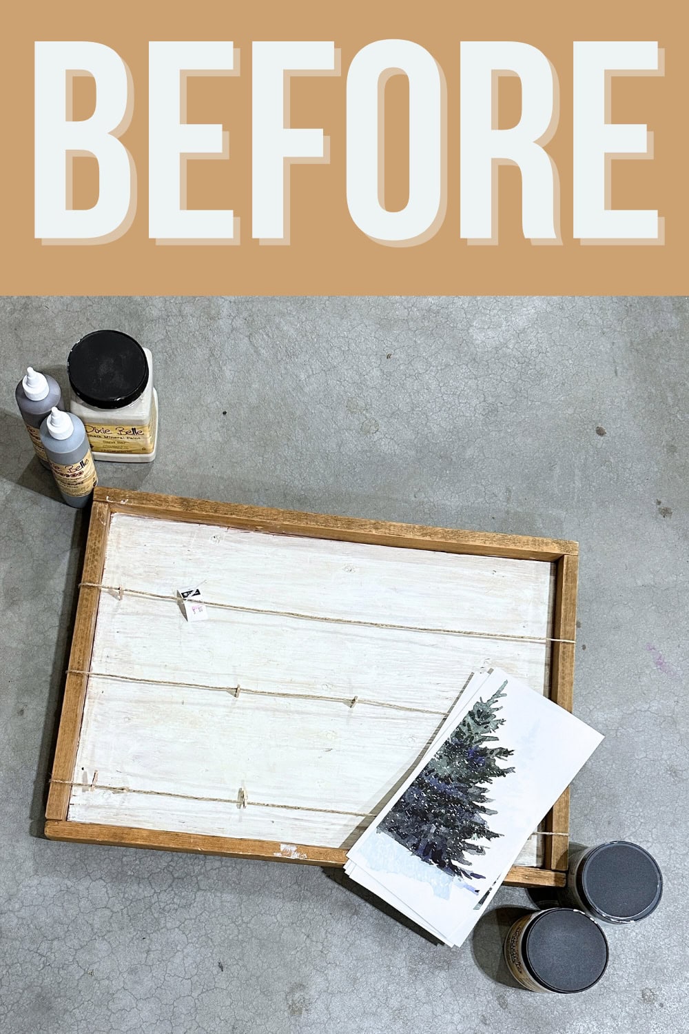 Homemade Wooden Christmas Tree Sign