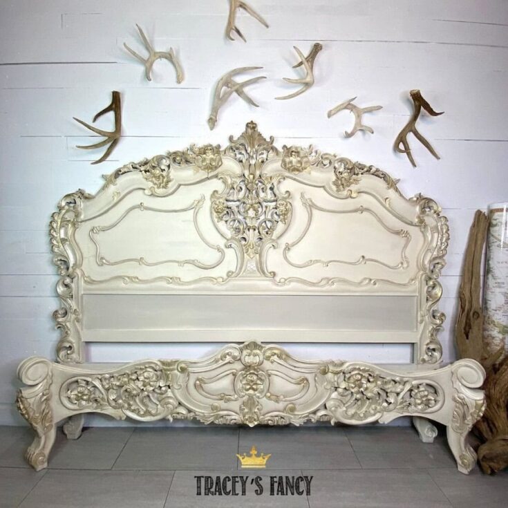 Image for Rococo Bed in a Neutral-but-Fancy Finish
