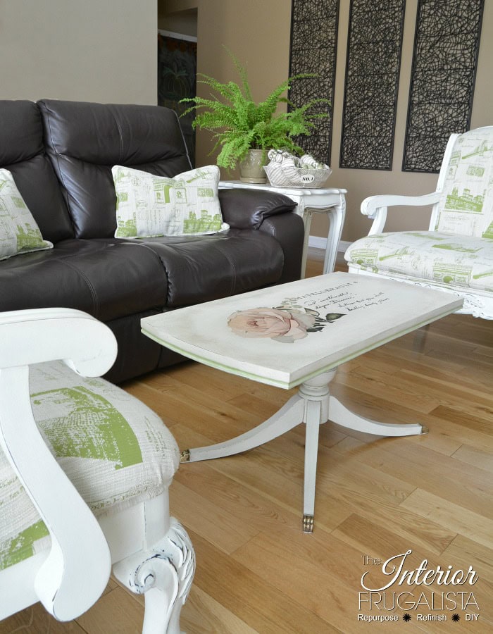 Image for Duncan Phyfe Coffee Table With French Furniture Transfer