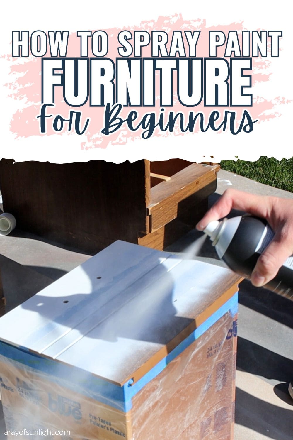 How To Spray Paint Furniture For Beginners