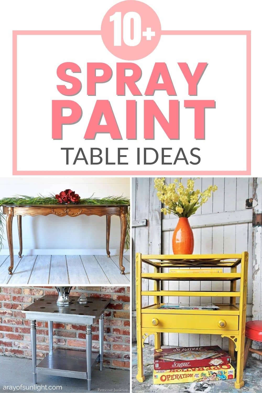 Spray Paint Table Ideas