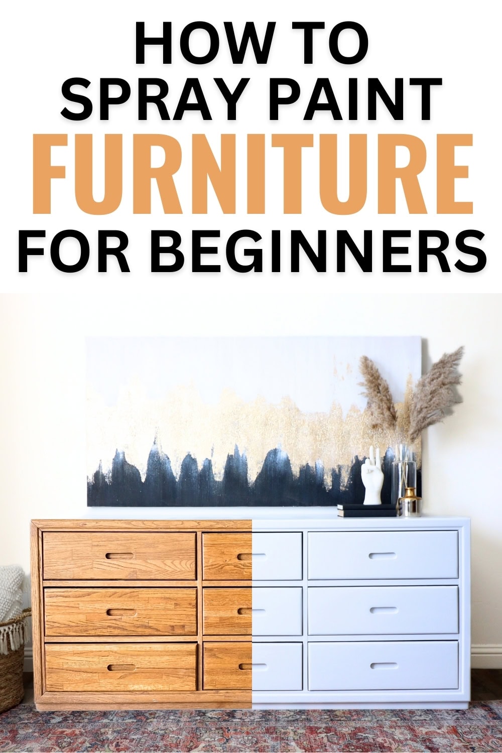 How To Spray Paint Furniture For Beginners