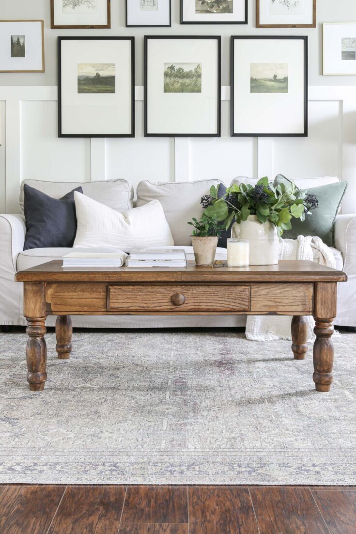 Image for Old Wooden Coffee Table Makeover