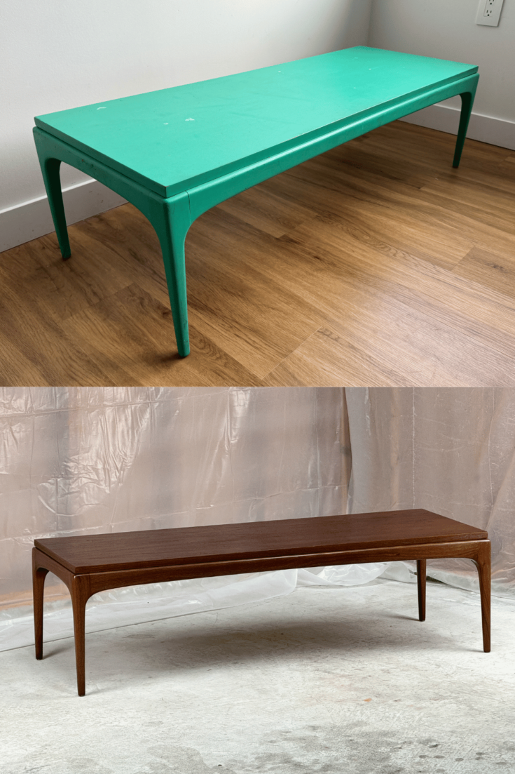 Image for Painted Mid Century Modern Coffee Table