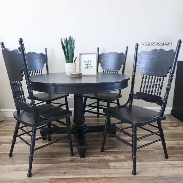 Image for Painting a Dining Table Black