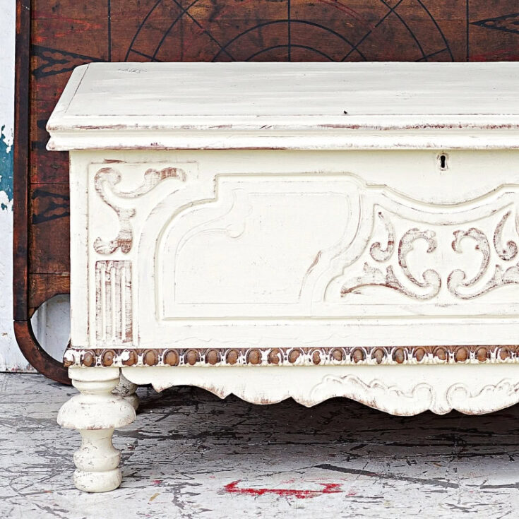 Image for How To Give White Furniture An Antique Paint Finish That Looks Old