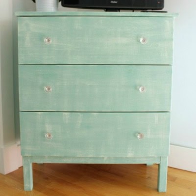 Image for Ikea Hack Tarva Dresser with Faux Painted Linen Texture